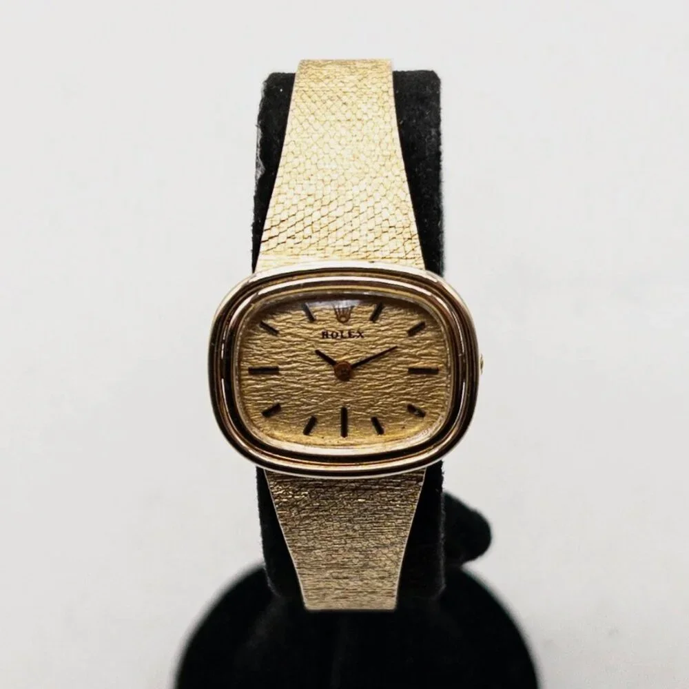 ROLEX CELLINI 14k Yellow Gold 17mm Ladies Dress Watch & BOX - Picture 2 of 10